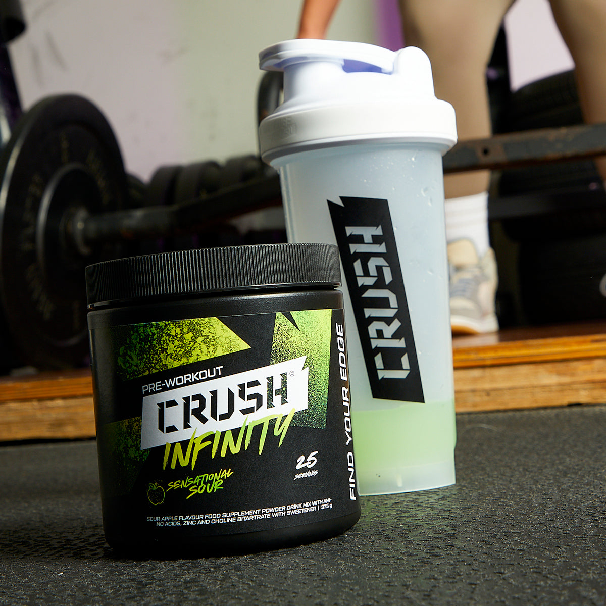 Crush Clear Shaker Bottle | Easy-Carry Handle | Comes with Shaker Ball | BPA Free!
